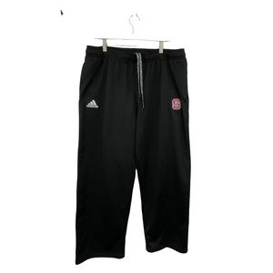 Adidas NC State Climawarm Black jogging Pants Sz XL